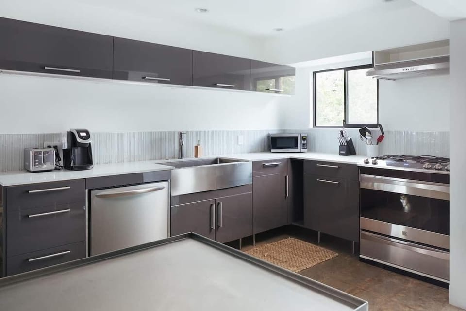 Communal kitchen.