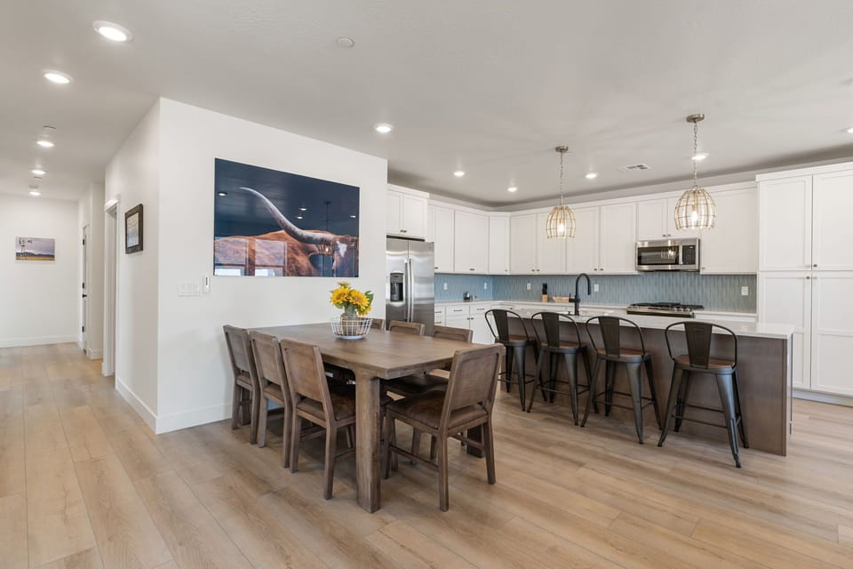 Fully Equipped Kitchen + Dining Table