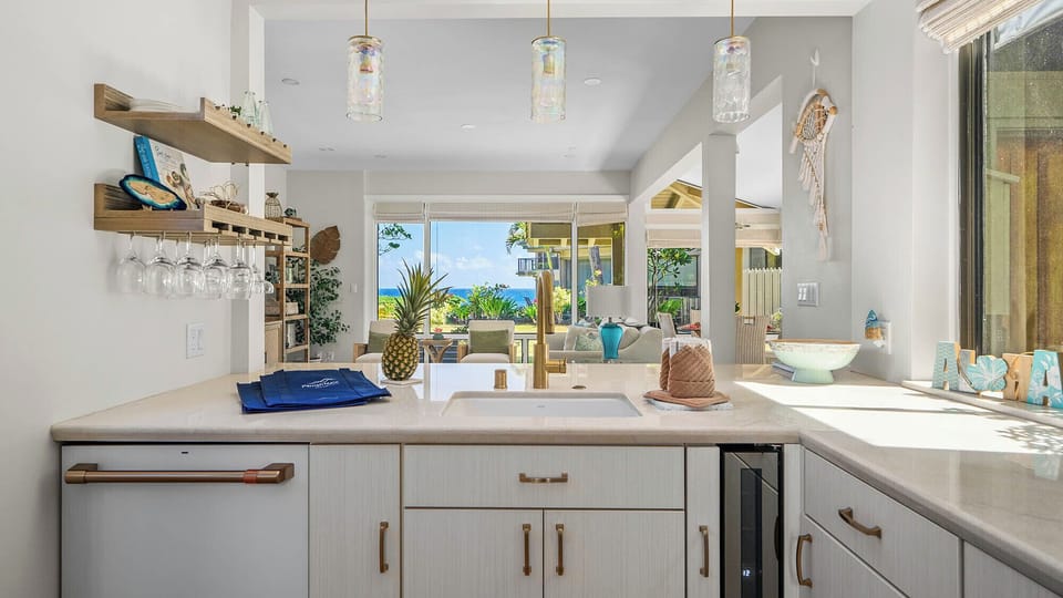 Kapalua Bay Villas #29G5 - Ocean View Kitchen - Parrish Maui