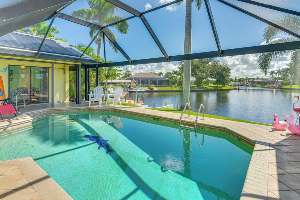 Private Pool (Solar Heated) | Canal-Front View