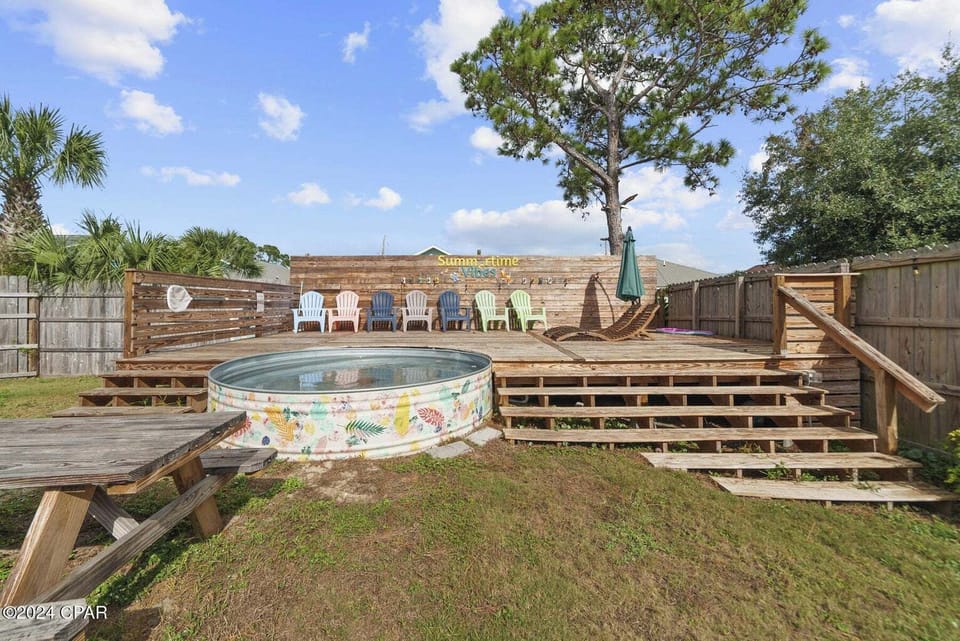 Private backyard