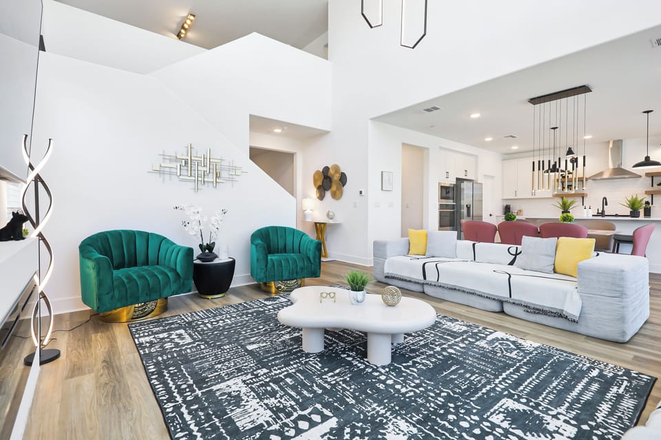 Living Room area for extra lounging and movie nights.