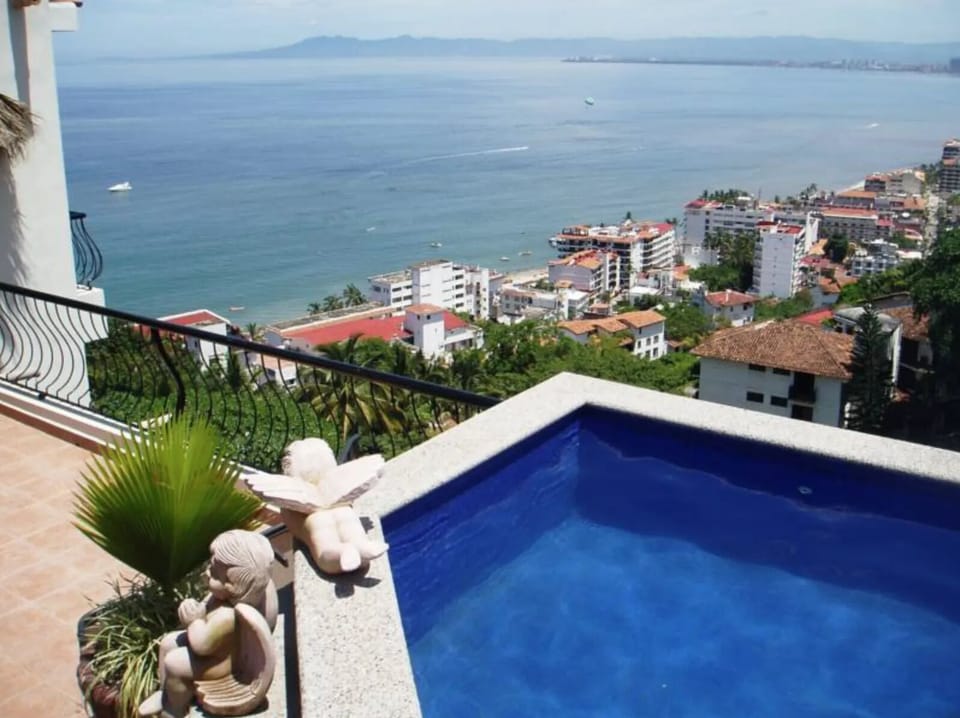Bay view from your private heated dipping pool.