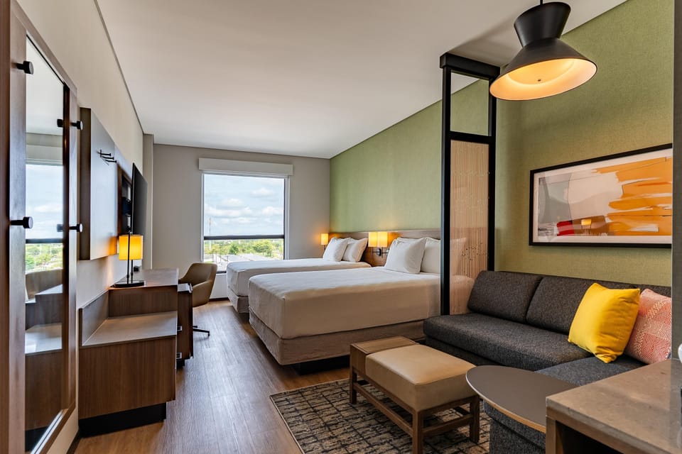 In-room safe, blackout drapes, WiFi (free), bed sheets