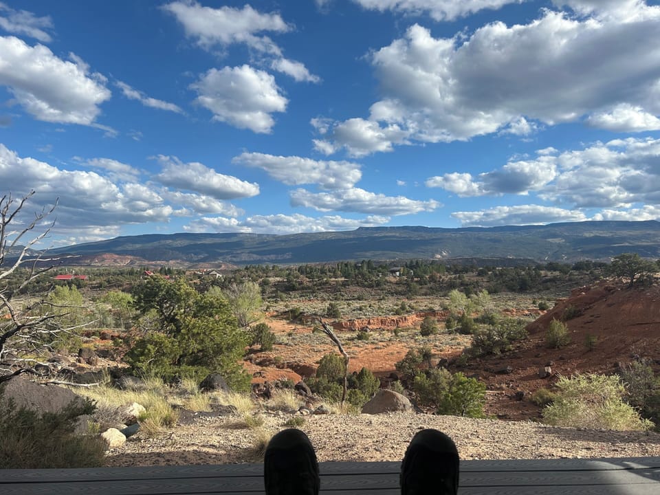 View from back deck
