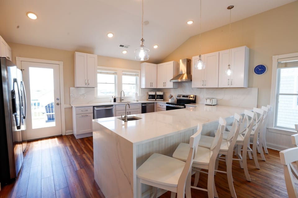 Updated Large Kitchen - Hosted by BeachVacationsOBX