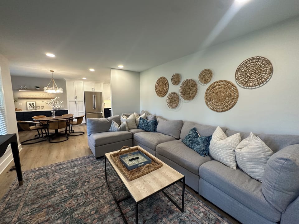 Main living room with smart TV.