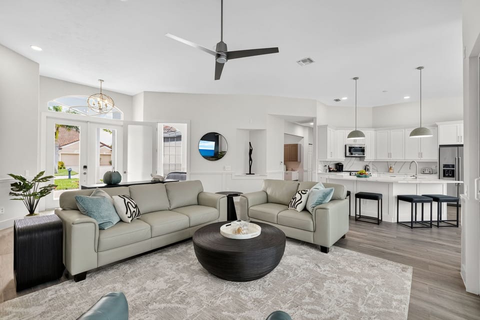 View of Entrance, Living Room and Kitchen