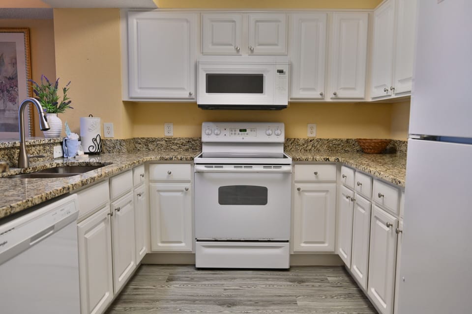 Full kitchen with modern appliances for effortless meal prep