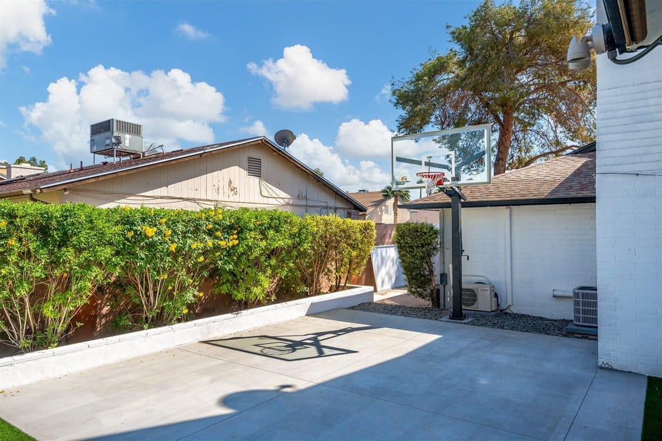 Dribble, dunk, or just shoot around—this court is all yours. Perfect for family games, friendly rivalries, or a solo hoop session under the sun.