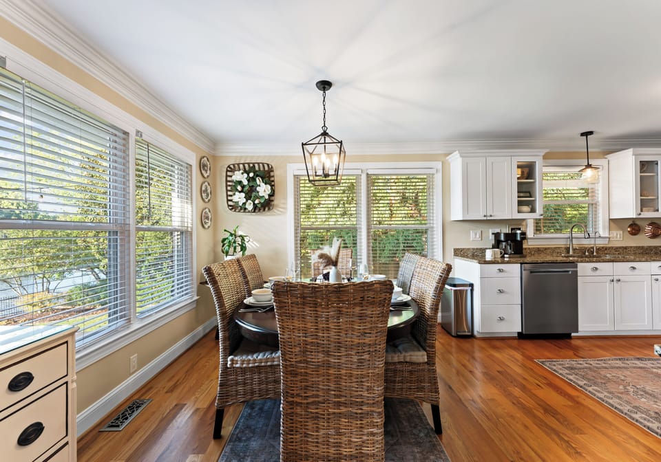 Indoor dining area.