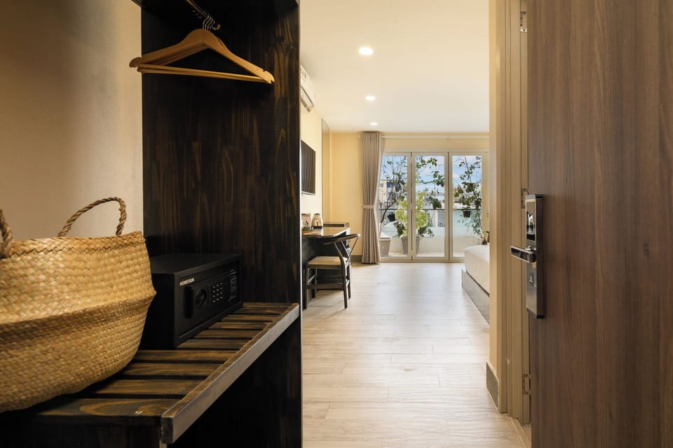 Superior Double Room, Balcony, City View | In-room safe, desk, laptop workspace, iron/ironing board
