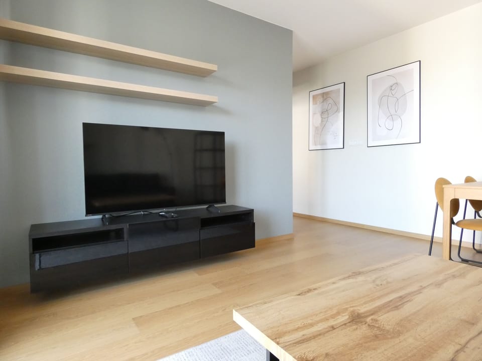 Apartment, Balcony | Living room | Flat-screen TV
