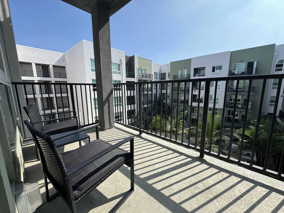 Enjoy stunning views of the iconic city from your own private balcony