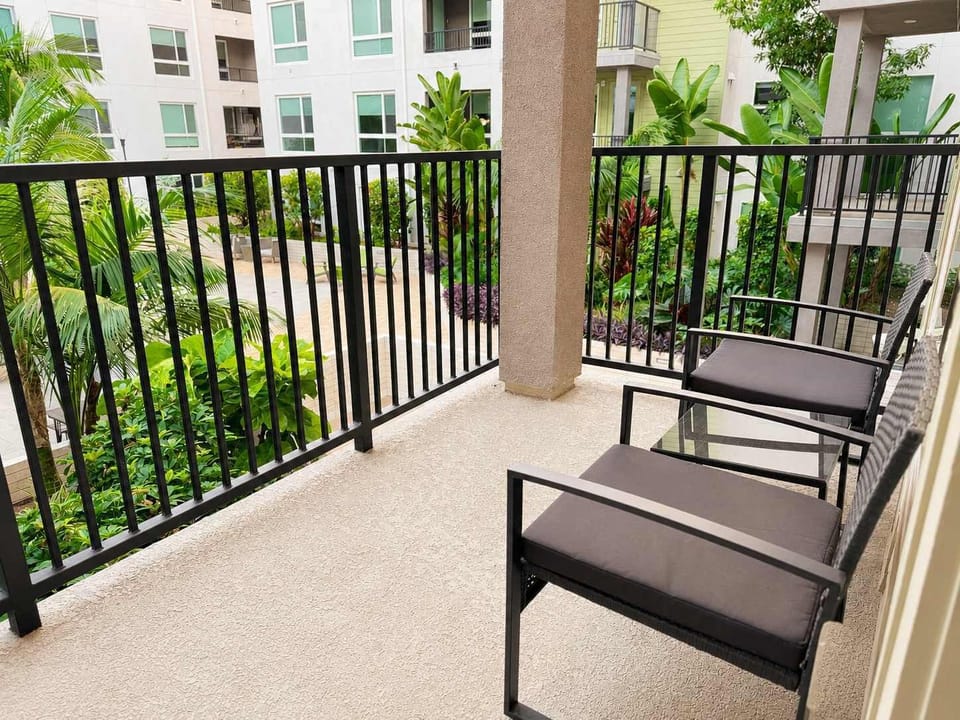 Enjoy stunning views of the iconic city from your own private balcony