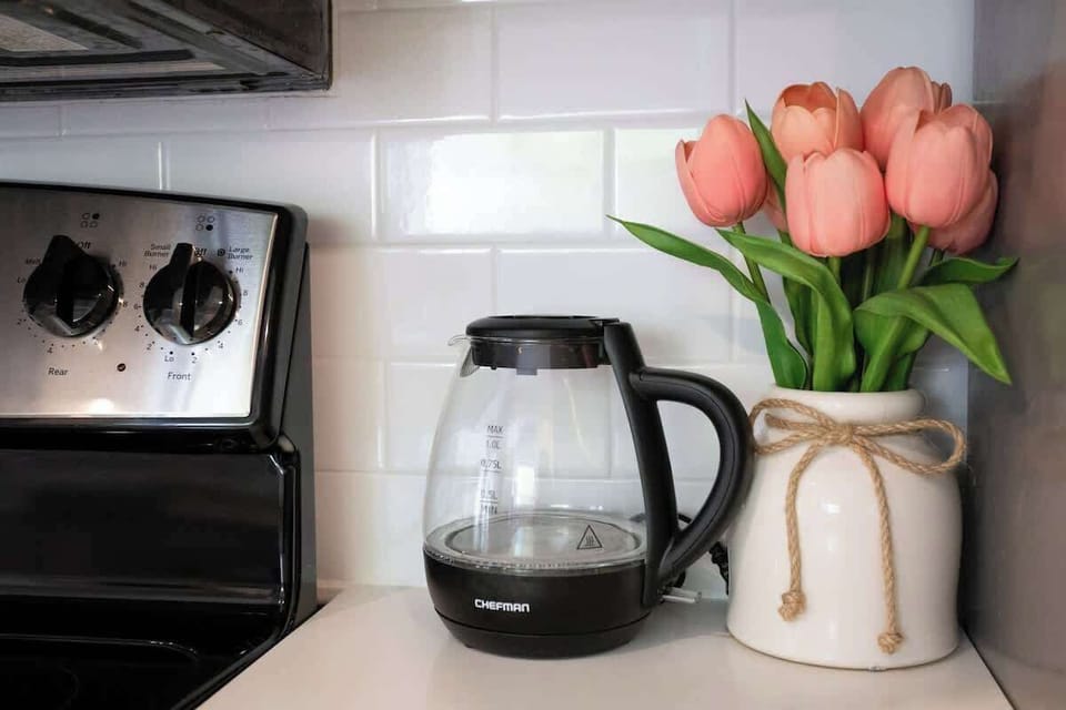 Enjoy a cup of homemade coffee to start your mornings off right.