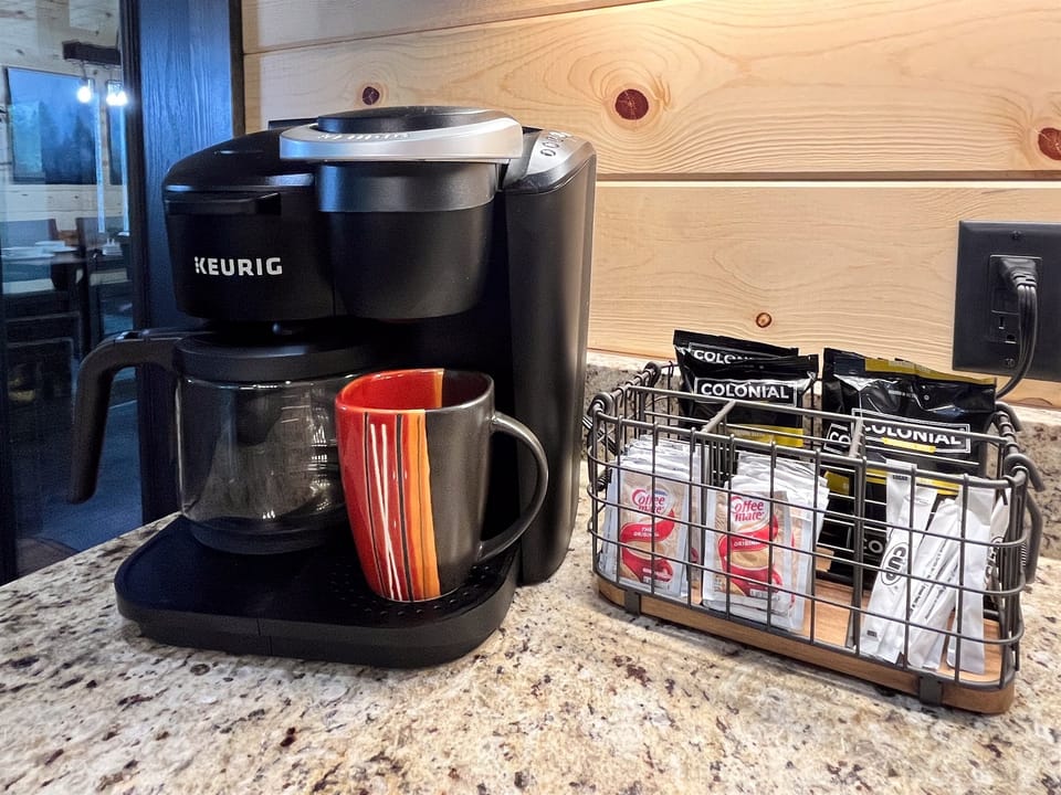 Start your mornings right with our Keurig coffee station – complete with a selection of your favorite brews.