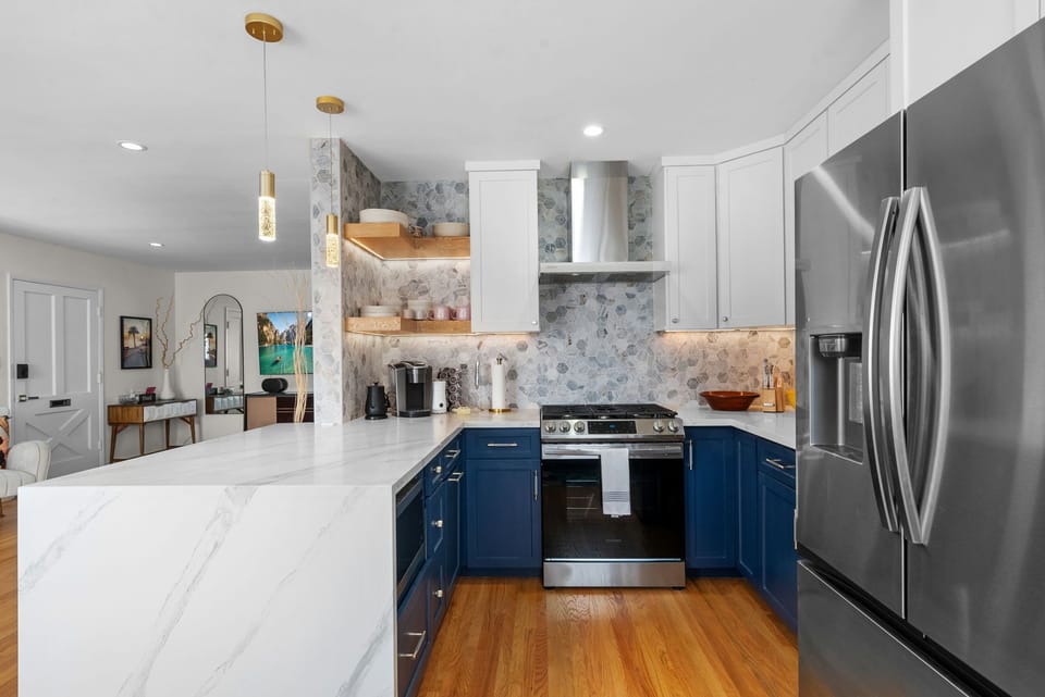 Fresh kitchen set up for easy cooking