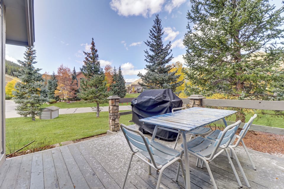 Back porch with great views of the neighborhood