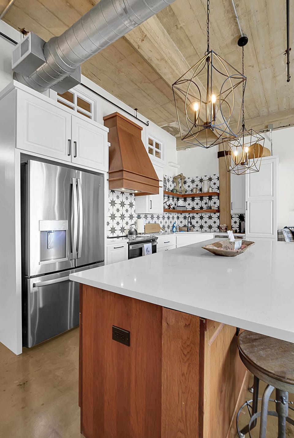 Stocked kitchen ready for you to whip up a quick snack or meal.