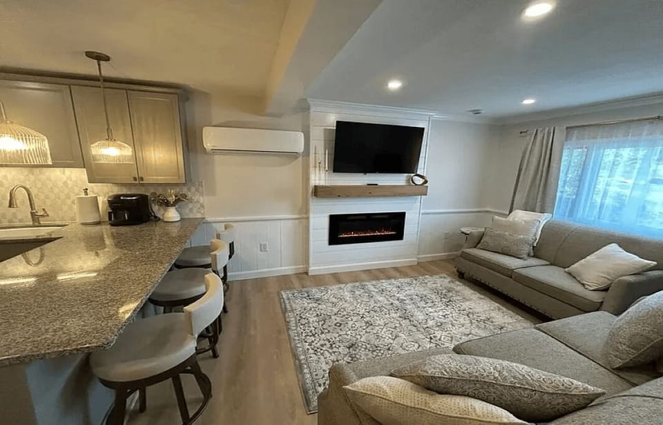 smart TV in cozy  living area