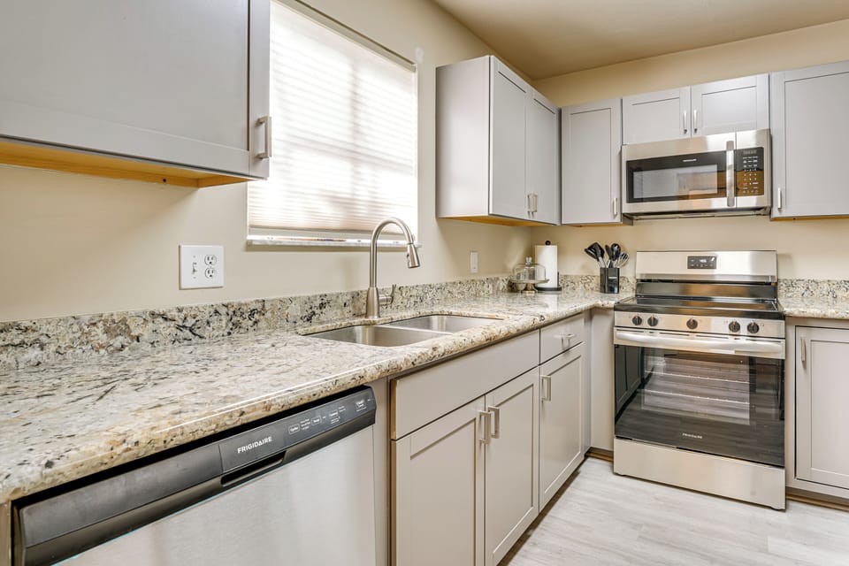 Kitchen | 2-Story Condo | In-Unit Laundry