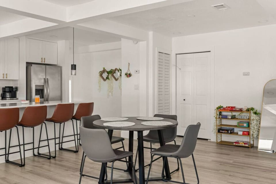 Dining table for four—perfect for meals or work