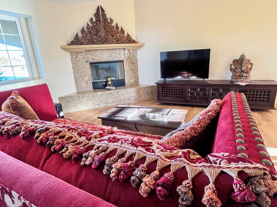 Cozy up by the fire with your favorite book, after a day hiking at the park.