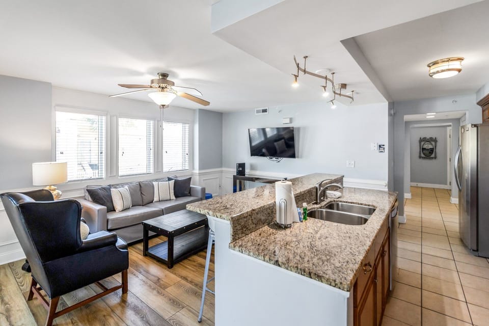 Open Concept Kitchen and Living Room