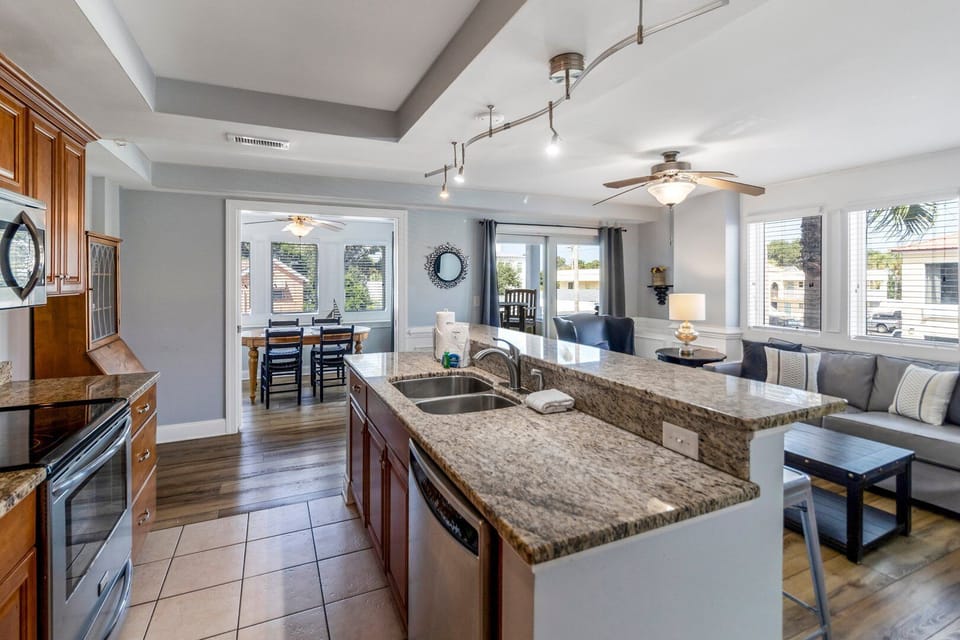 Open Concept Kitchen and Living Room