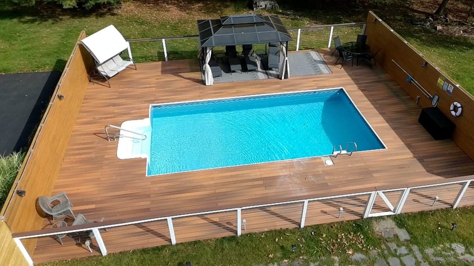 Heated pools are a rarity in the Catskills.