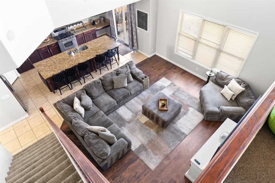 Meet the heart of the house. Our living room is all about big laughs, comfy naps, and the kind of downtime that makes vacations unforgettable.
