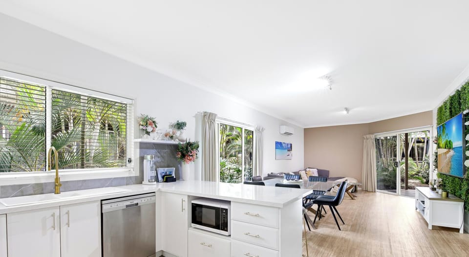 Kitchen Flows to Dining &amp; Lounge