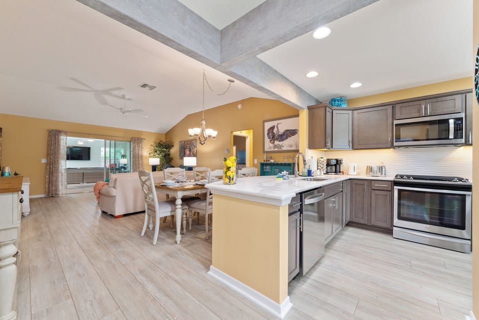 Open Concept-Kitchen, Dining and Living Room