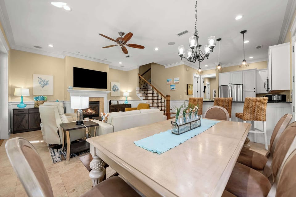The heart of the home: dine, relax, and gather together.