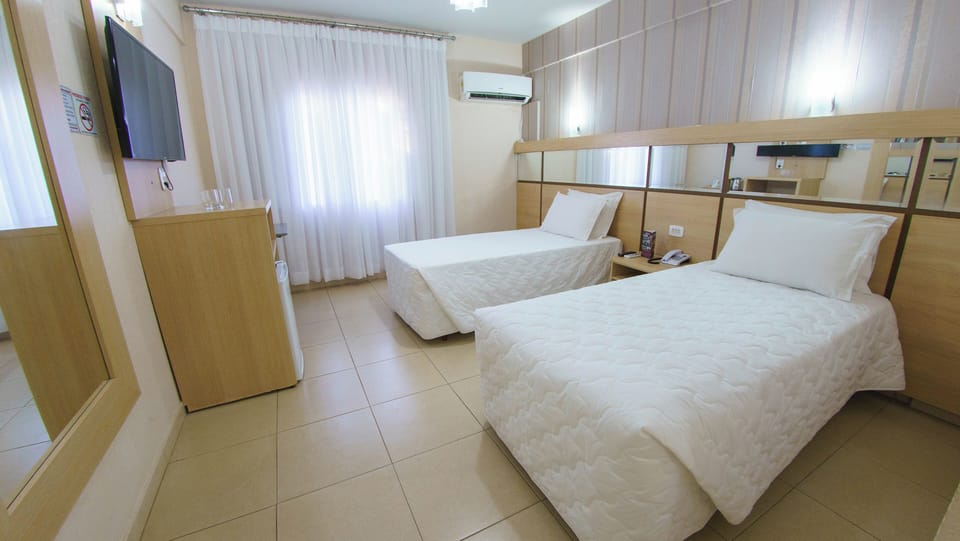 Enjoy a clean, minimalist space designed for restful nights.