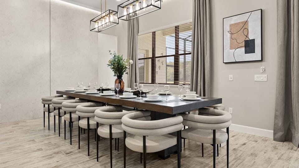 Dining area – enjoy your meals at a stylish table perfect for sharing moments