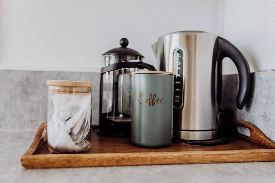 Slow mornings made sweeter - good coffee always at the ready.