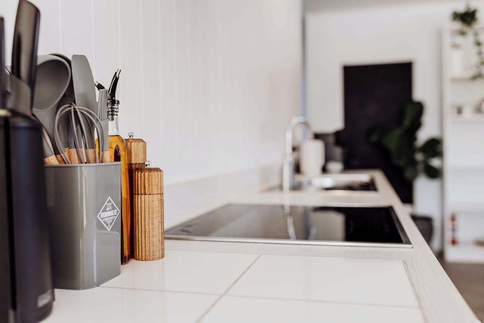 Every detail in its place, ready for shared meals.