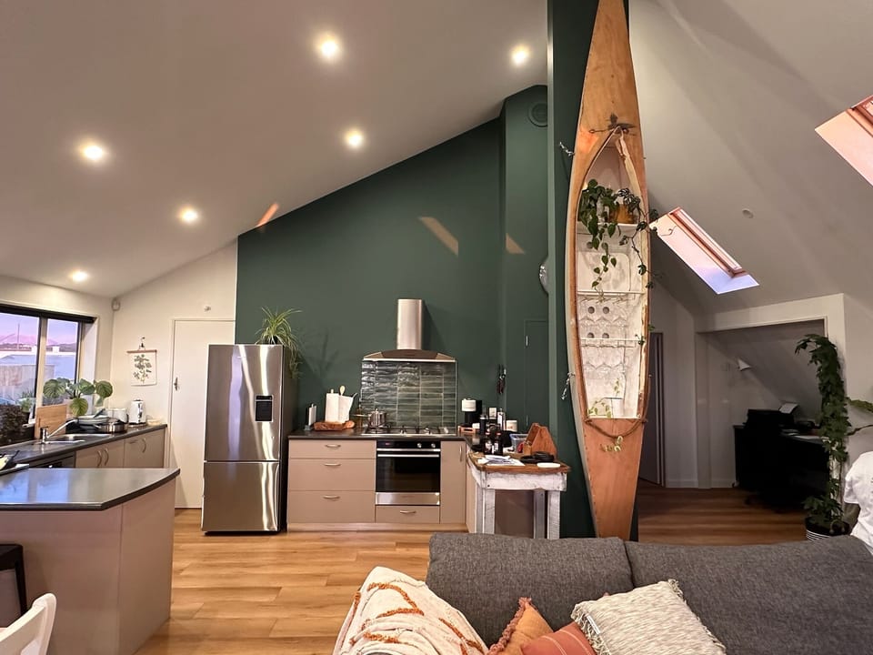 Design-led and thoughtfully stocked, the kitchen’s heart hums with the promise of shared meals and late conversations.