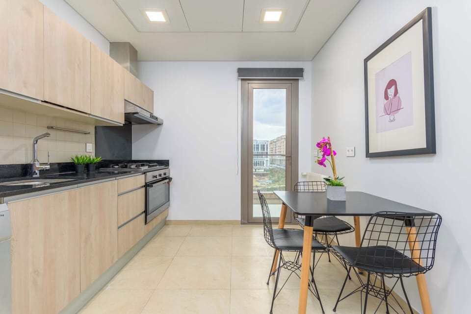 Apartment, 3 Bedrooms, Kitchen, City View | Private kitchen | Espresso maker, coffee/tea maker, full-size fridge, microwave