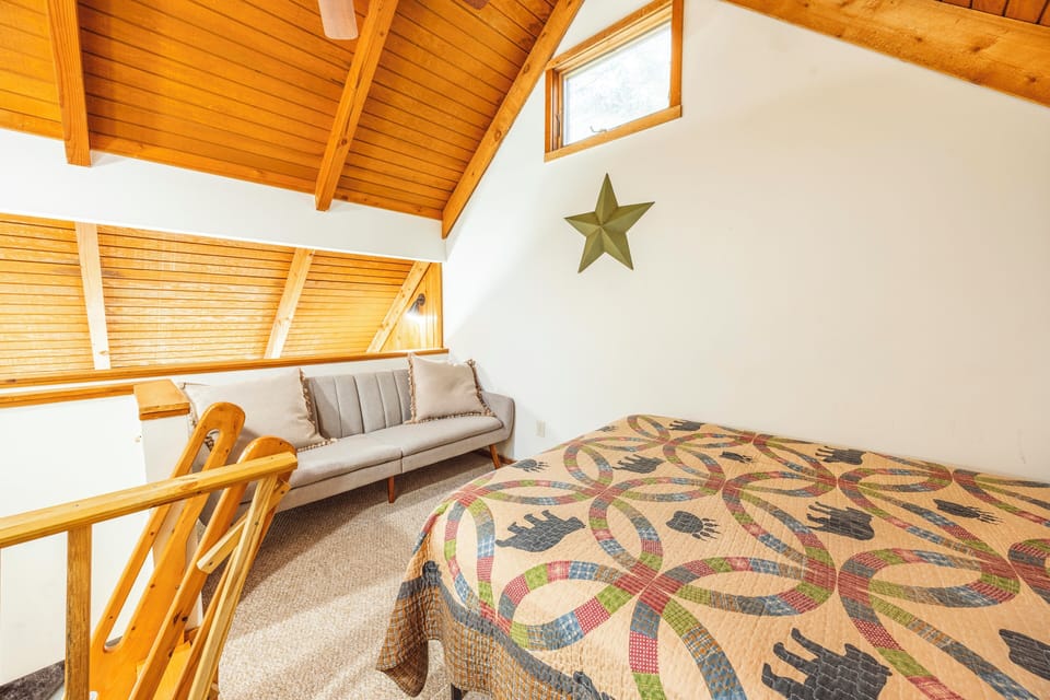 Futon Bed in Loft Area
