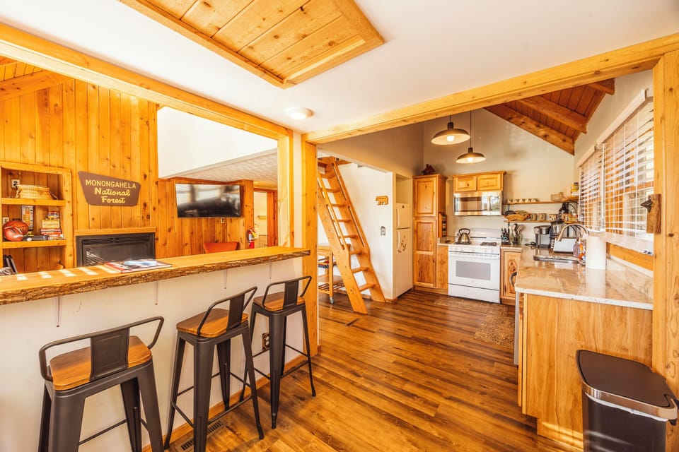 Kitchen and Bar Area