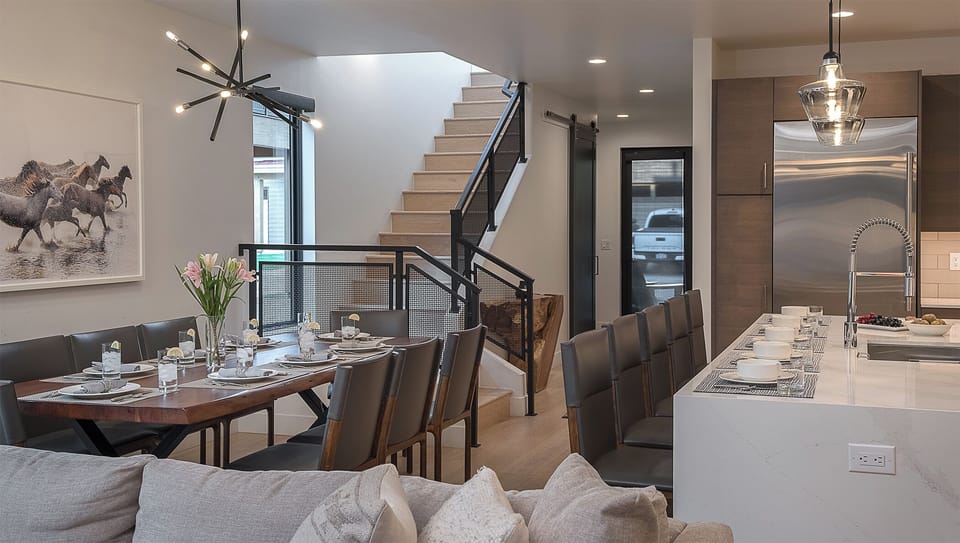 Dining Area, Main Level - Spacious dining table with seating for 8 and open layout to the kitchen
