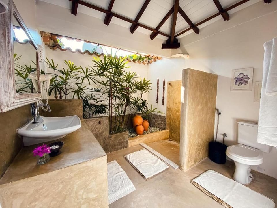 Superior Chalet, Lanai, Sea View | Bathroom | Shower, hair dryer, towels, soap