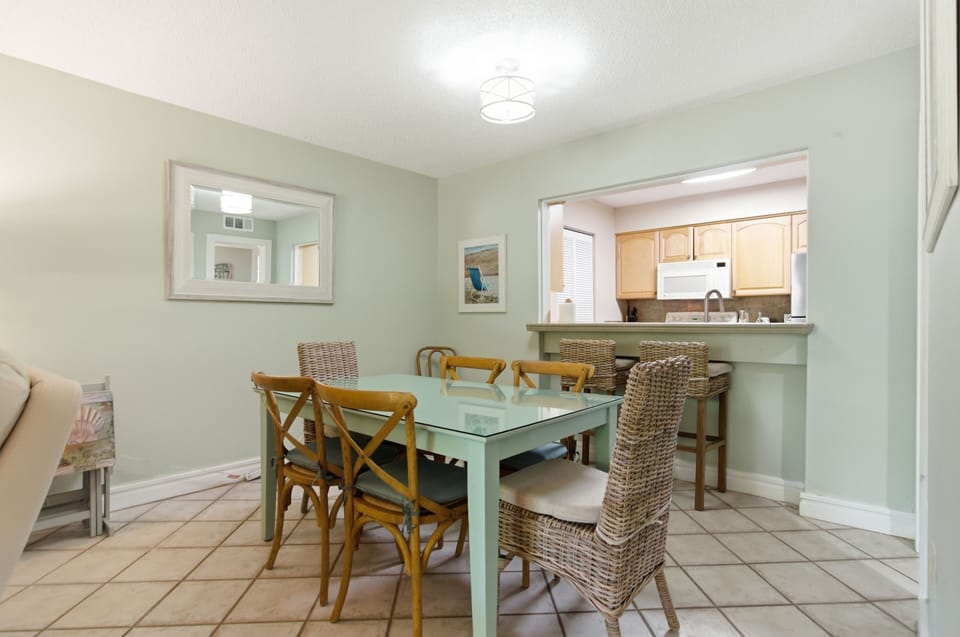 Dining room set with new chairs and bar stools