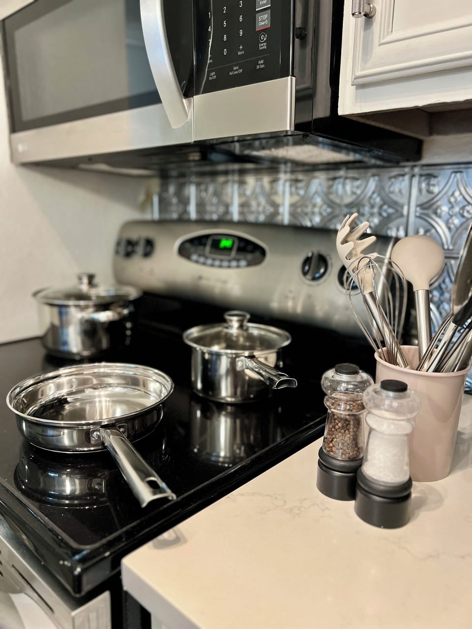a chef ready kitchen for your stay!
