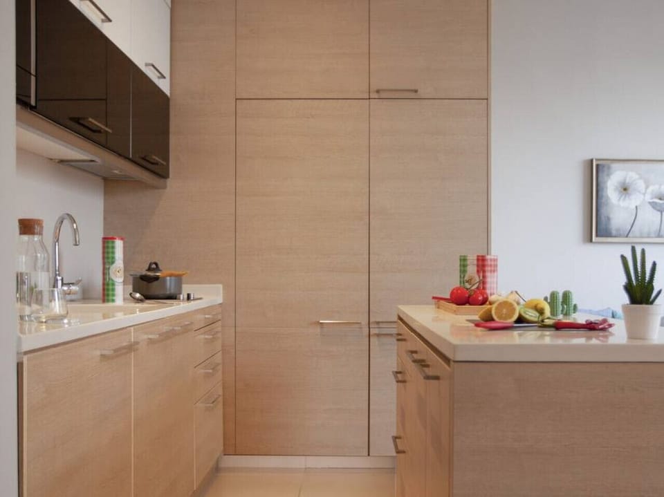 Apartment, 1 Double Bed, Kitchen, City View | Private kitchenette | Coffee/tea maker, full-size fridge, microwave, oven