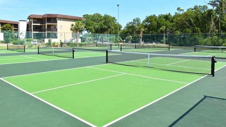 Tennis & pickleball courts are available during your stay