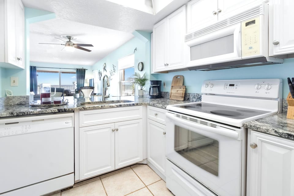 Prepare your favorite meals with an ocean views
